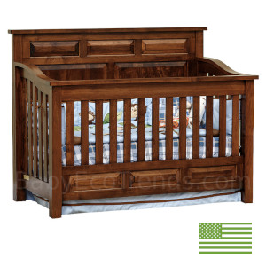 Amish 4 in 1 Convertible Baby Crib - Peyton